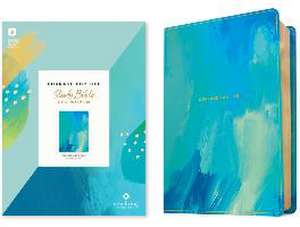 NLT Courage for Life Study Bible for Women, Filament Enabled (Leatherlike, Brushed Aqua Blue) de Ann White