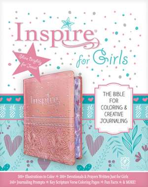 Inspire Bible for Girls NLT (Leatherlike, Pink)