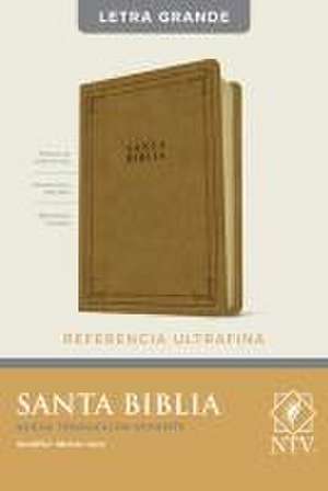 Santa Biblia Ntv, Edición de Referencia Ultrafina, Letra Grande (Sentipiel, Marrón Claro, Índice, Letra Roja) de Tyndale