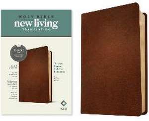 NLT Thinline Center-Column Reference Bible, Filament-Enabled Edition (Genuine Leather, Brown, Red Letter)