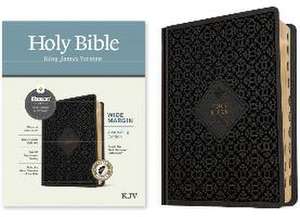 KJV Wide Margin Bible, Filament Enabled (Hardcover Leatherlike, Ornate Tile Black, Indexed, Red Letter)