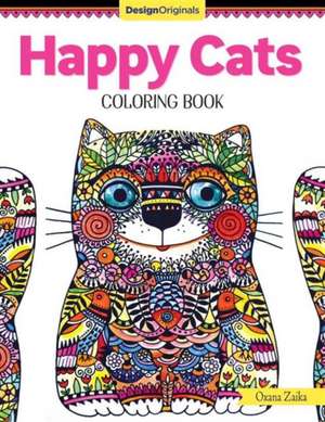 Happy Cats Coloring Book de Oxana Zaika