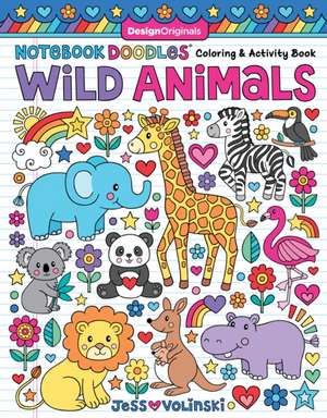 Notebook Doodles Wild Animals de Jess Volinski