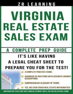 Virginia Real Estate Sales Exam Questions de Zr Learning LLC