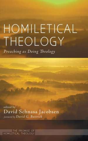 Homiletical Theology de David Schnasa Jacobsen