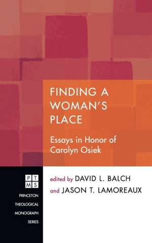 Finding A Woman's Place de David L. Balch