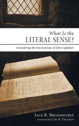 What Is the Literal Sense? de Jace R. Broadhurst