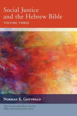 Social Justice and the Hebrew Bible, Volume Three de Norman K. Gottwald