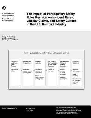 The Impact of Participatory Safety Rules Revision on Incident Rates, Liability Claims, and Safety Culture in the U.S. Railroad Industry de U. S. Department of Transportation