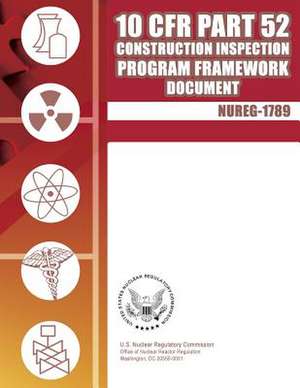 10 Cfr Part 52 Construction Inspection Program Framework Document de U. S. Nuclear Regulatory Commission