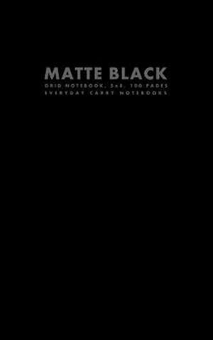 Matte Black Grid Notebook, 5x8, 100 Pages de Everyday Carry Notebooks