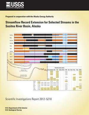 Streamflow Record Extension for Selected Streams in the Susitna River Basin, Alaska de Janet H. Curran