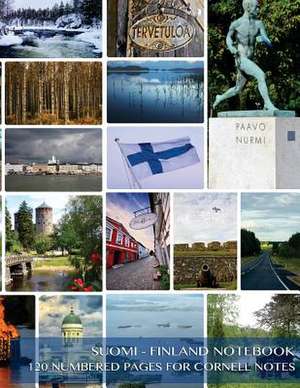 Suomi - Finland Notebook 120 Numbered Pages for Cornell Notes de Spicy Journals