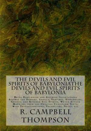 The Devils and Evil Spirits of Babyloniathe Devils and Evil Spirits of Babylonia de R. Campbell Thompson