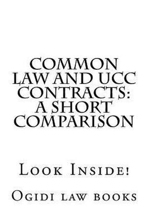 Common Law and Ucc Contracts de Ogidi Law Books