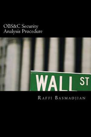 Obs&c Security Analysis Procedure de MR Raffi Basmadjian