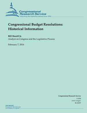 Congressional Budget Resolutions de Congressional Research Service