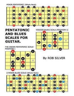 Pentatonic and Blues Scales for Guitar de Rob Silver