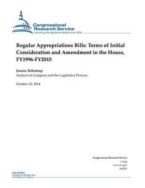 Regular Appropriations Bills de Congressional Research Service