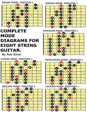 Complete Mode Diagrams for Eight String Guitar de Rob Silver