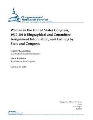 Women in the United States Congress, 1917-2014 de Congressional Research Service