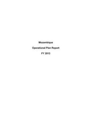 Mozambique Operational Plan Report Fy 2013 de United States Department of State