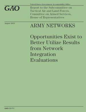 Army Networks de Government Accountability Office (U S )