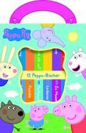 Peppa Pig - Meine erste Bibliothek - Bücherbox mit 12 Pappbilderbüchern - Peppa Wutz de Phoenix International Publications Germany GmbH