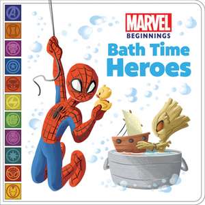 Marvel Beginnings: Bath Time Heroes Bath Book de Pi Kids