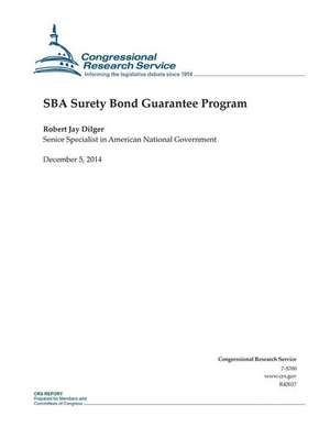 Sba Surety Bond Guarantee Program de Congressional Research Service