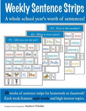 Weekly Sentence Strips de Andrew Frinkle