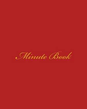 Minute Book de Martha Millbeach