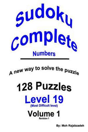 Sudoku Complete Numbers de Moh Rajabzadeh