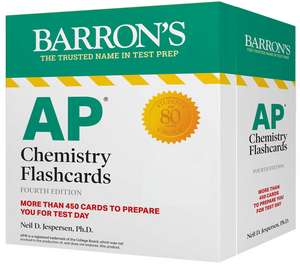 AP Chemistry Flashcards, Fourth Edition: Up-to-Date Review and Practice + Sorting Ring for Custom Study de Barron's Educational Series