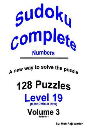 Sudoku Complete Numbers de Moh Rajabzadeh