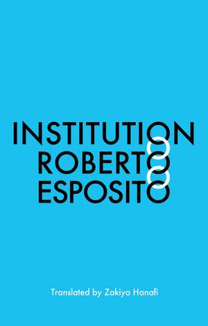 Institution de Roberto Esposito