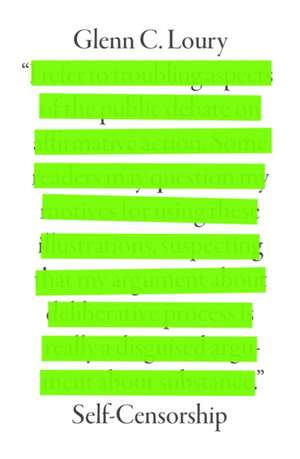 Self-Censorship de Glenn C. Loury