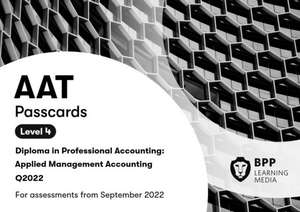 AAT Applied Management Accounting de BPP Learning Media