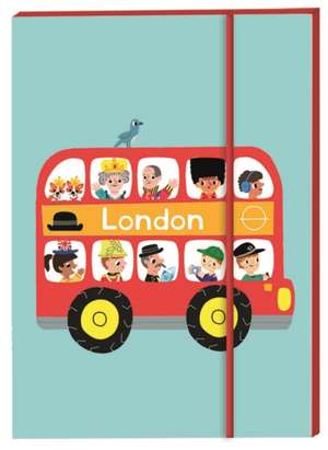 London Bus Notebook: Over 250 Stickers! de Marion Billet