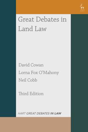 Great Debates in Land Law de David Cowan