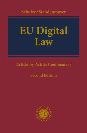 EU Digital Law: Article-by-Article Commentary de Reiner Schulze