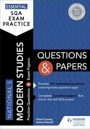 Essential SQA Exam Practice: National 5 Modern Studies Questions and Papers de Frank Cooney