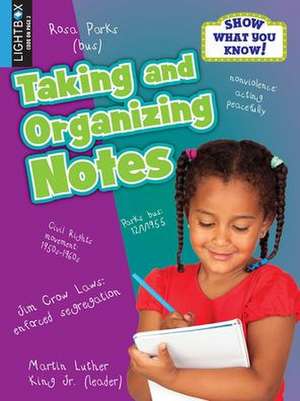 Range, E: Taking and Organizing Notes