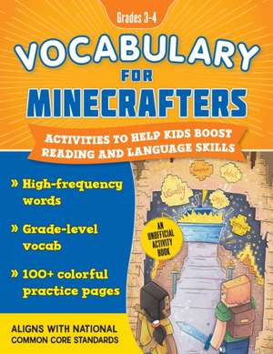 Vocabulary for Minecrafters: Grades 3-4 de Sky Pony Press