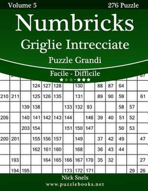 Numbricks Griglie Intrecciate Puzzle Grandi - Da Facile a Difficile - Volume 5 - 276 Puzzle de Nick Snels