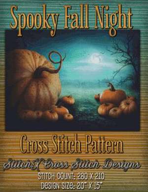 Spooky Fall Night Cross Stitch Pattern de Tracy Warrington