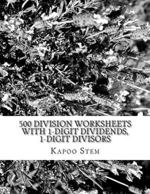 500 Division Worksheets with 1-Digit Dividends, 1-Digit Divisors de Kapoo Stem