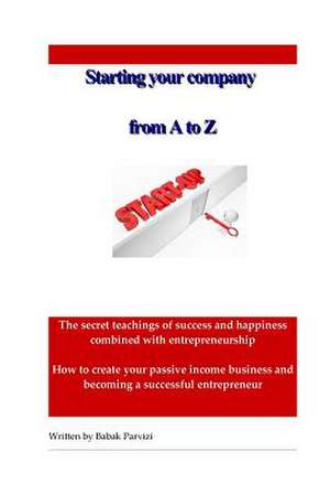 Starting a Company from A to Z de Babak Parvizi