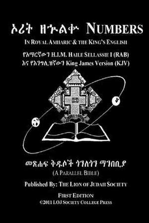 Numbers in Amharic and English (Side by Side) de Lion of Judah Society