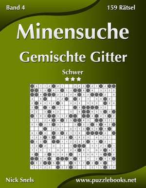 Minensuche Gemischte Gitter - Schwer - Band 4 - 159 Ratsel de Nick Snels